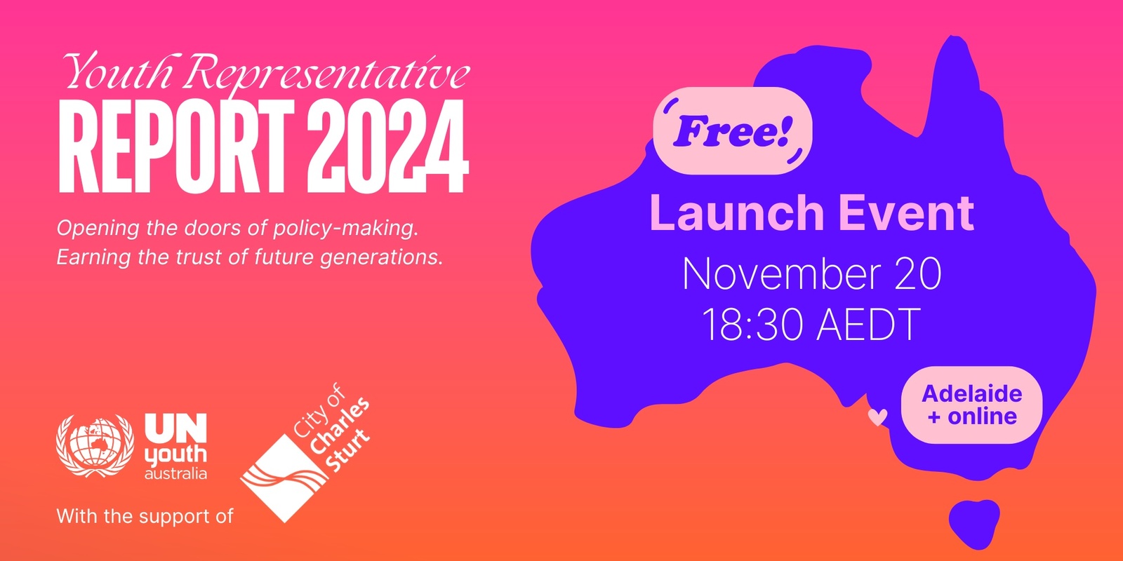 Banner image for Launching the Youth Representative Report 2024