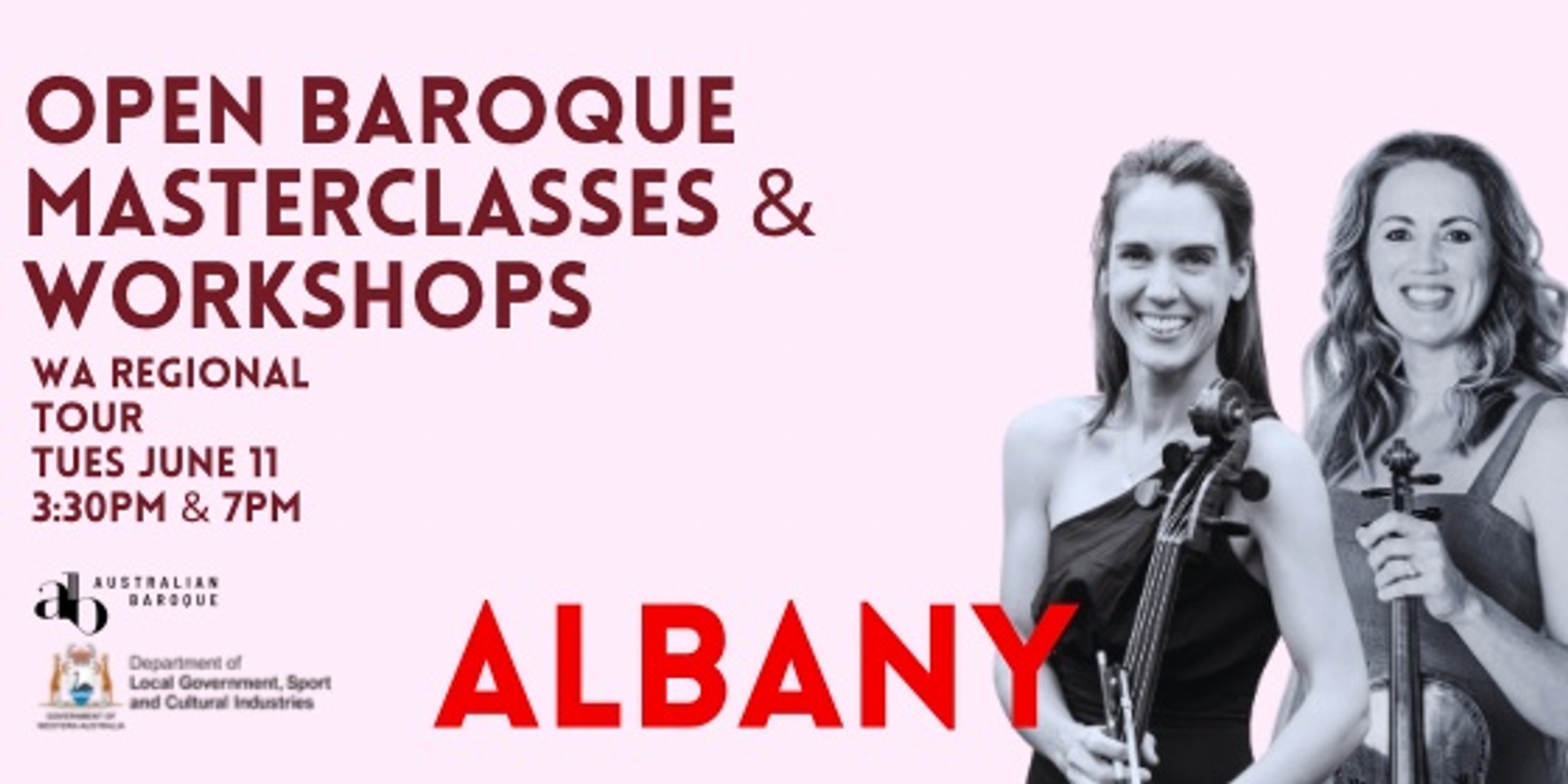 Banner image for Open Baroque Masterclass and Open Baroque Styling Workshop: Mastering The Baroque Bow