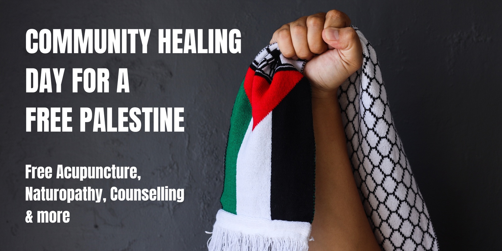 Banner image for Community Healing Day for a Free Palestine