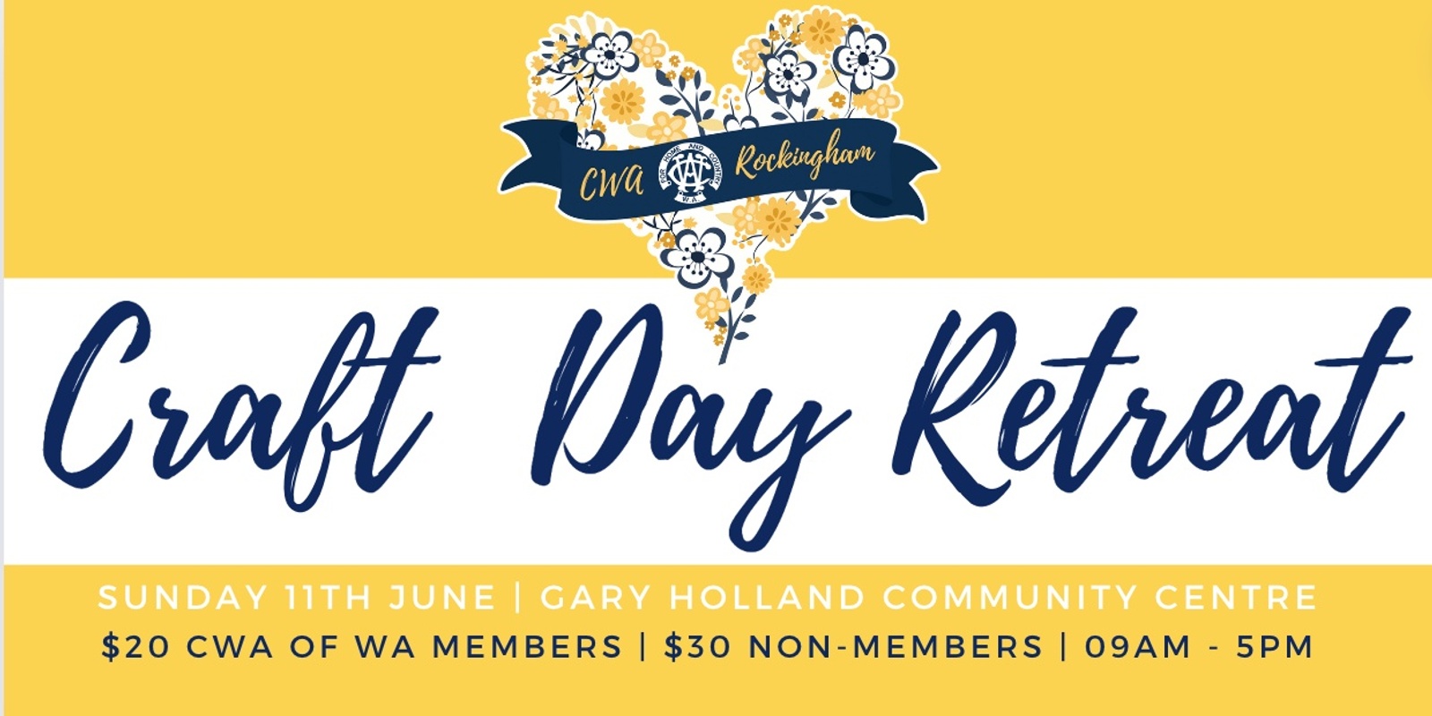 Banner image for CWA Rockingham - Craft for a Cause - Day Retreat - August