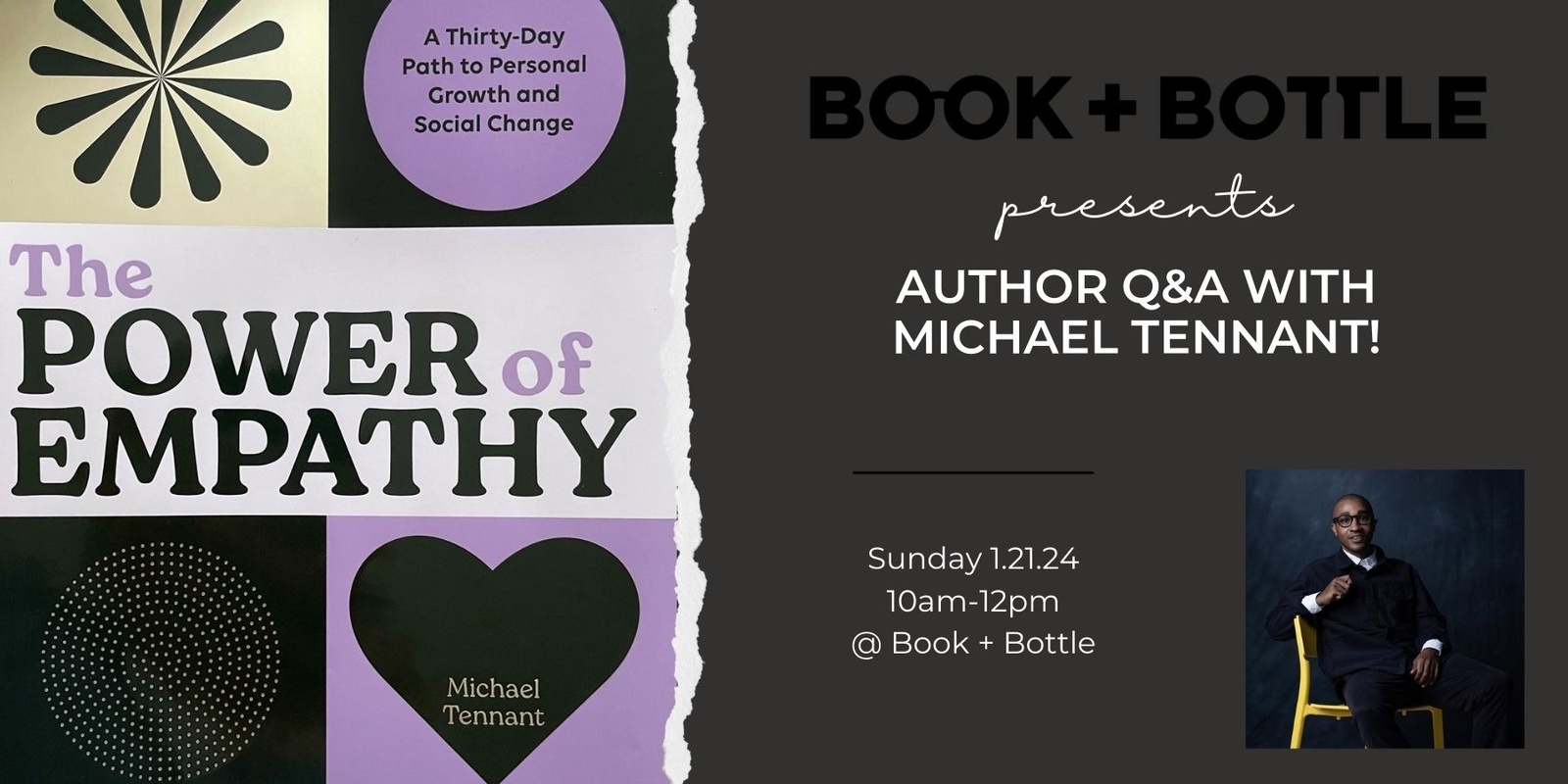 Banner image for Author Event with Michael Tennant, author of The Power of Empathy