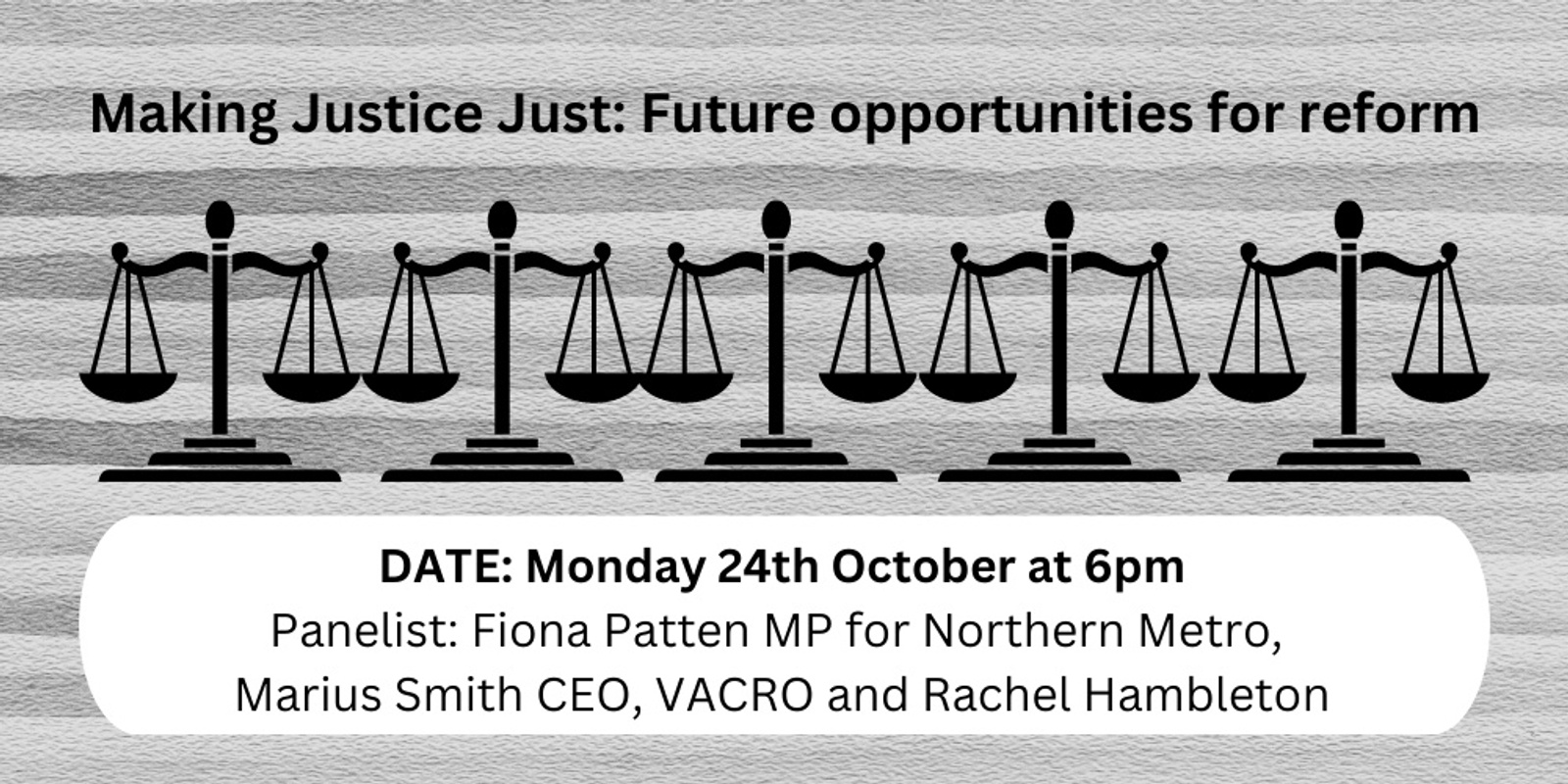 Banner image for Making Justice Just: Future opportunities for reform