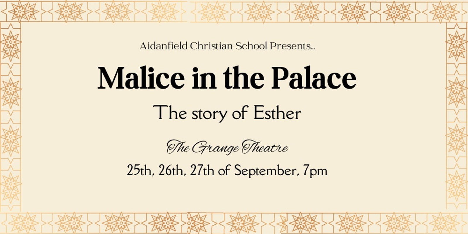 Banner image for Malice in the Palace: The Story of Esther