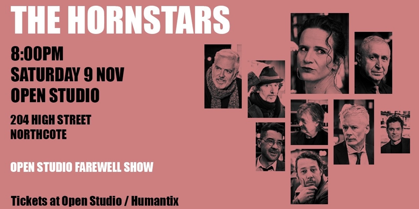 Banner image for The Hornstars - FAREWELL TO OPEN STUDIO Dance Party!