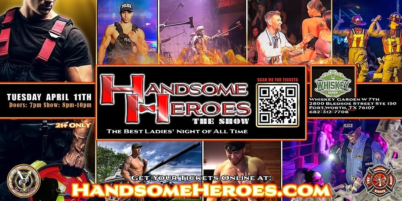 Banner image for Fort Worth, TX - Handsome Heroes XXL Live: The Best Ladies' Night of All Time!