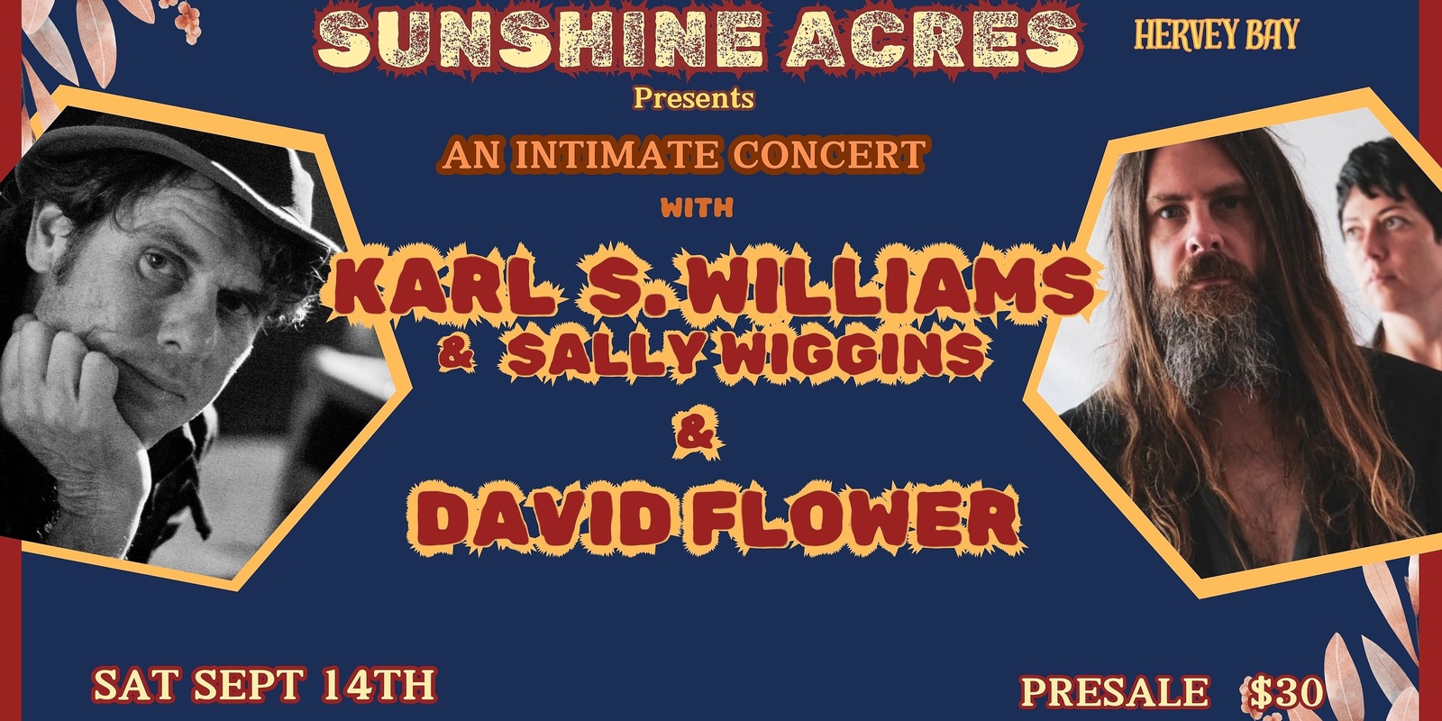 Banner image for An intimate concert with Karl S, Williams with Sally Wiggins / David Flower 