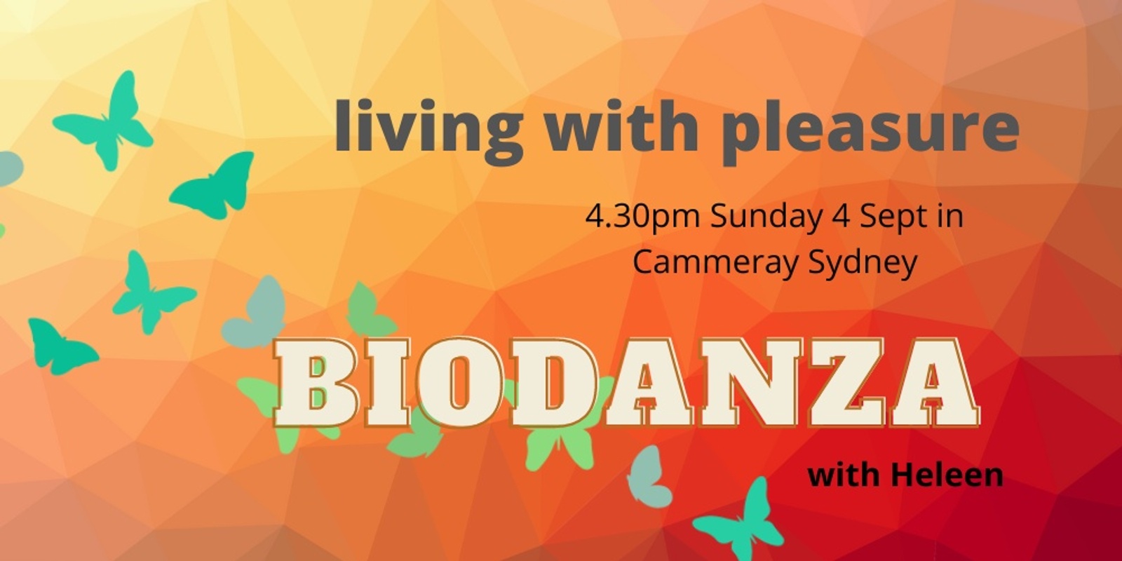 Banner image for Biodanza - living with pleasure