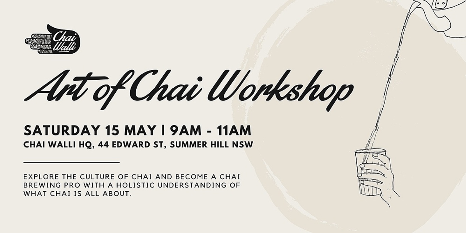 Banner image for Art of Chai Workshop Sydney May 2021