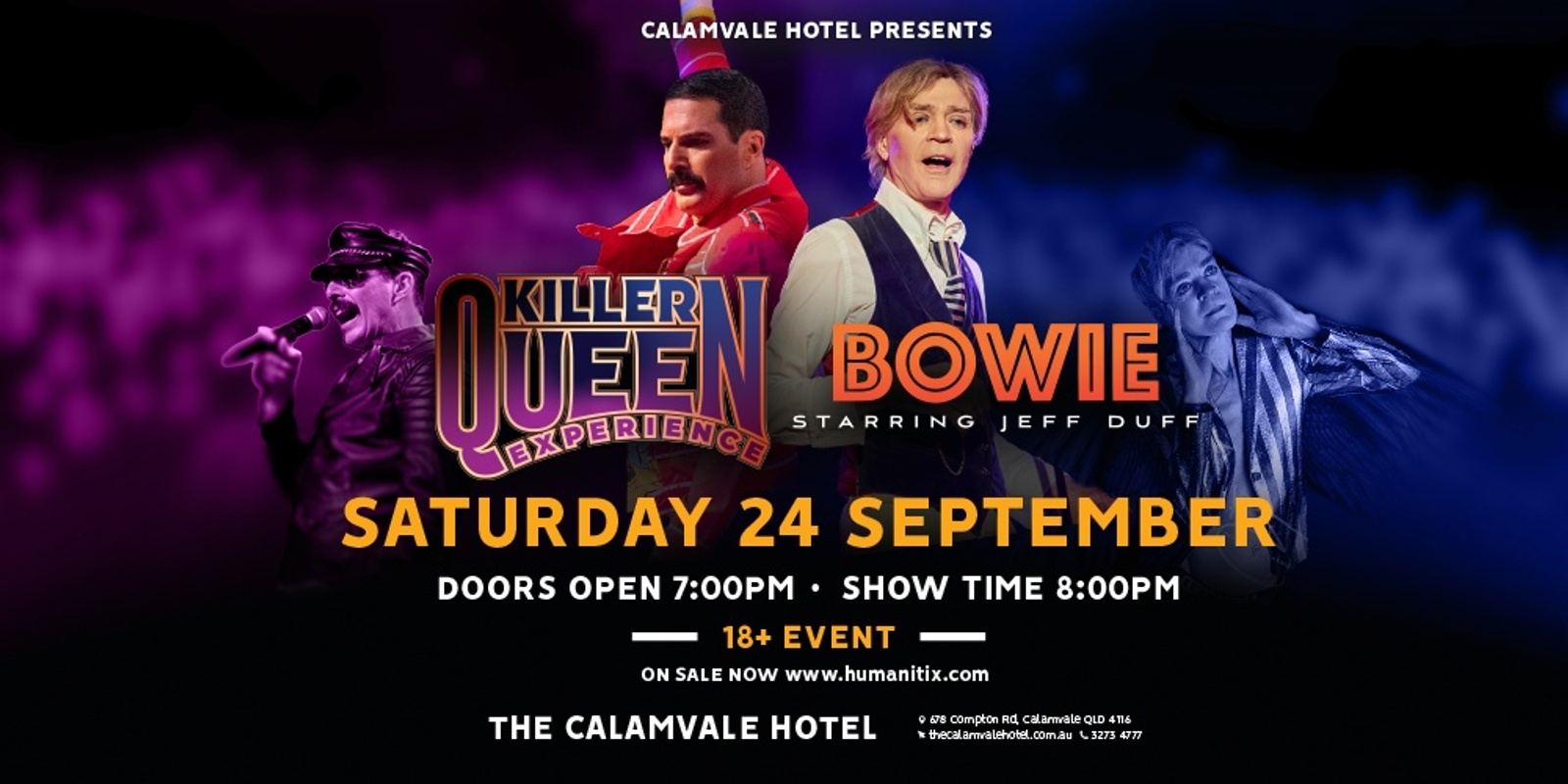 Banner image for Killer Queen Experience and Bowie at the Calamvale Hotel