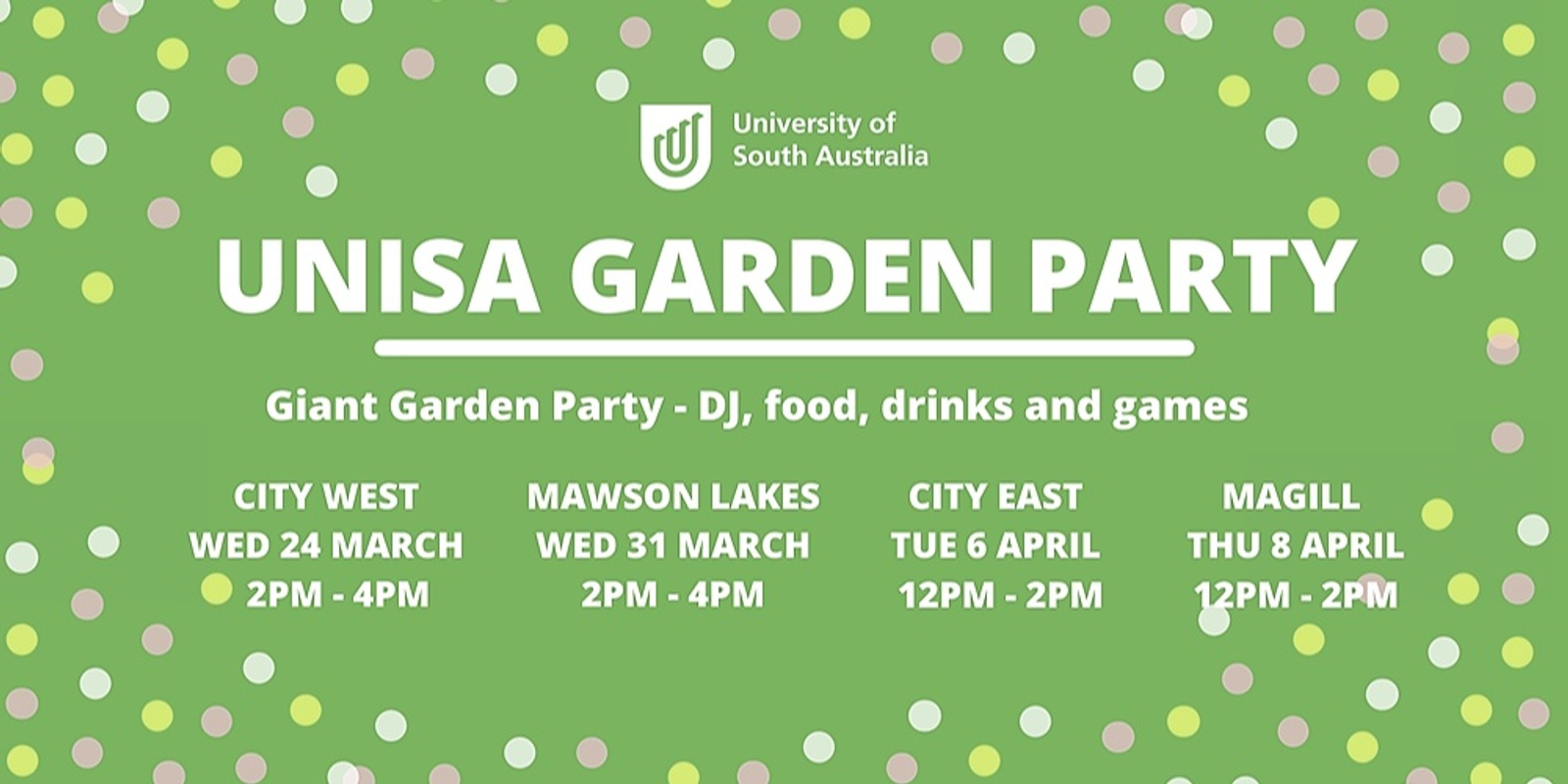 Banner image for UniSA Garden Party - City East campus