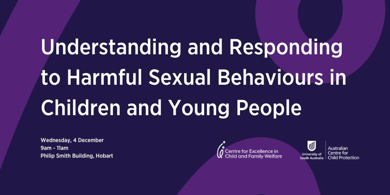 Banner image for Understanding and Responding to Harmful Sexual Behaviours in Children and Young People