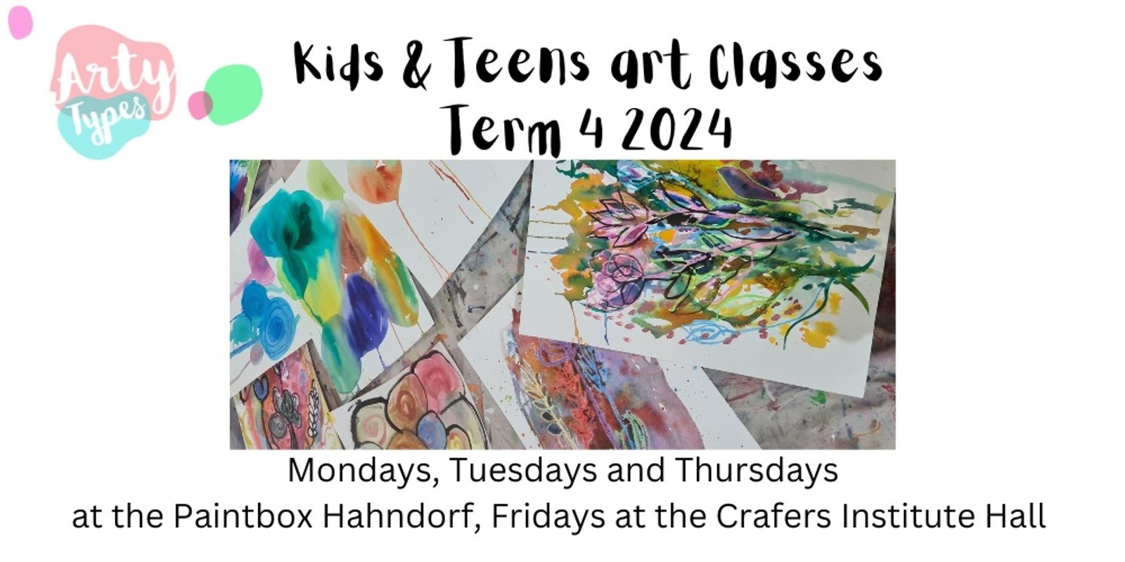 Banner image for Arty Types kids art classes Term 4 2024