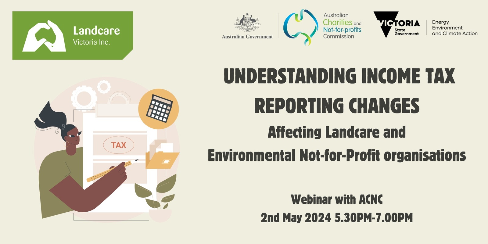 Banner image for Understanding Income Tax Reporting Changes Effecting Landcare and Environmental Not-for-Profit Organisations