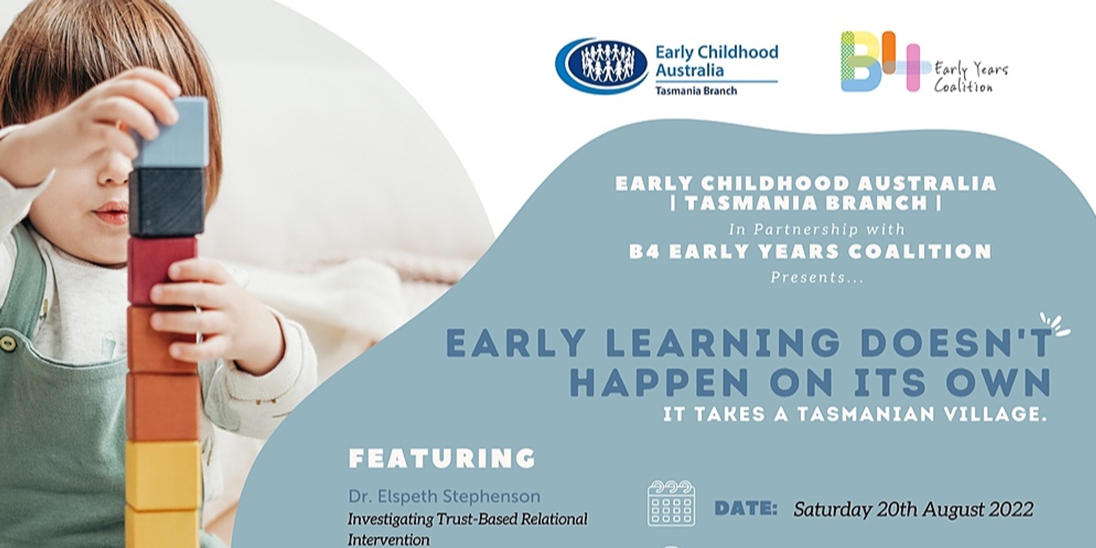 Banner image for 2022 ECA Tas Branch and B4 Early Years Coalition - Early Years Forum