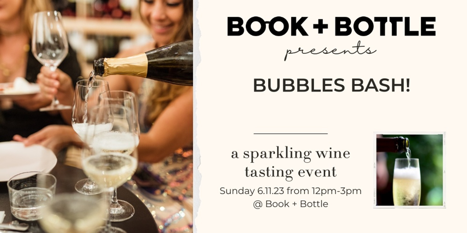 Banner image for Bubbles Bash! A Sparkling Wine Tasting!