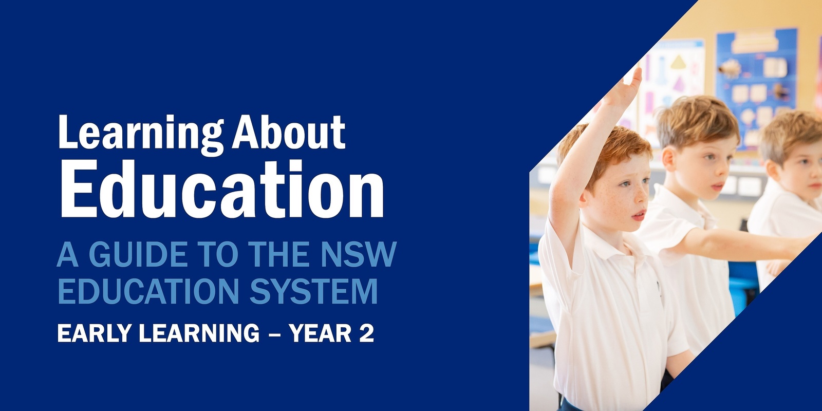 Banner image for Learning about Education: A guide to the NSW Education system (Early Learning - Year 2)