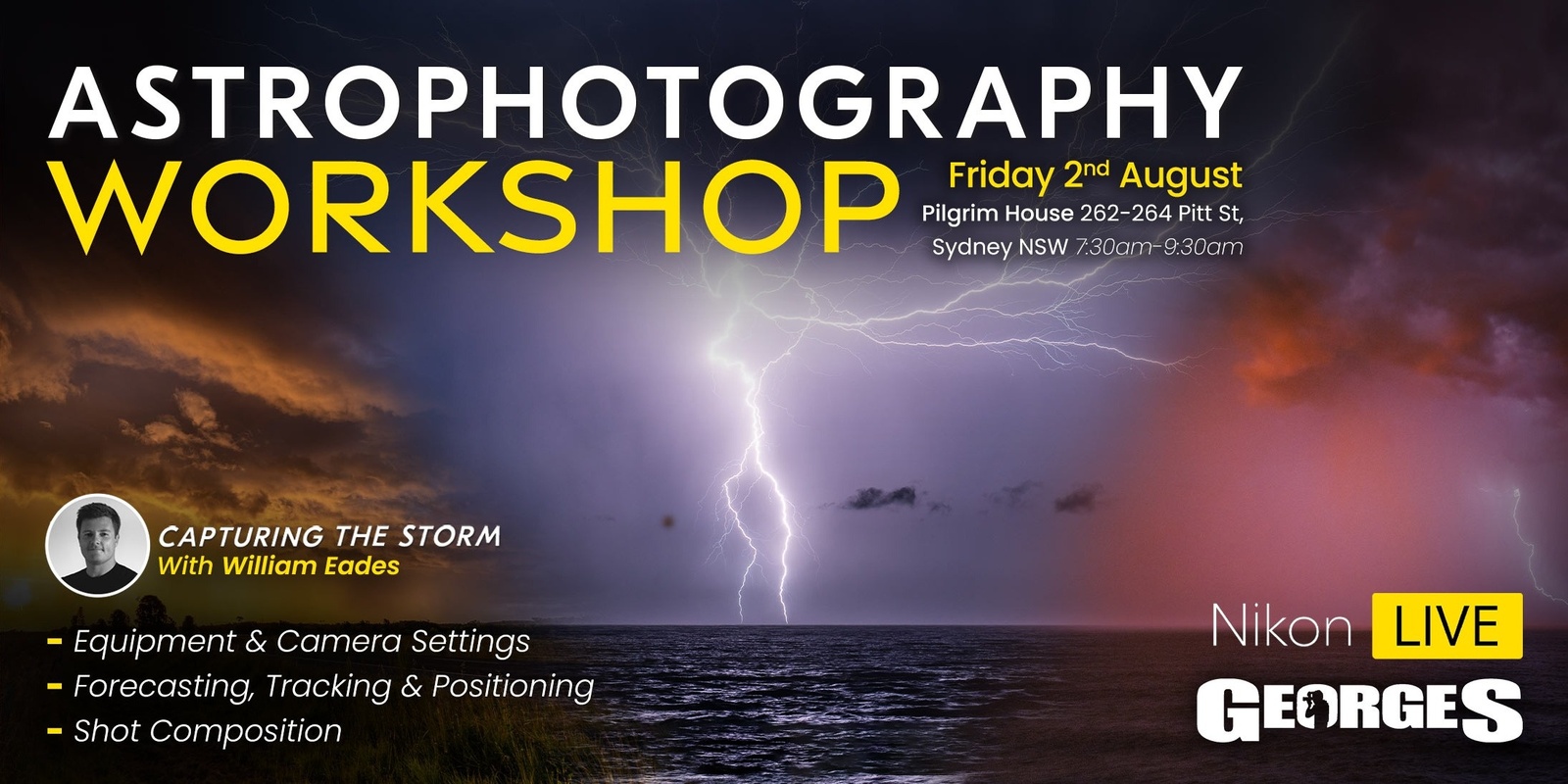 Banner image for Workshop & Tutorial: Capturing The Storm with Landscape Photographer Will Eades for Nikon Live