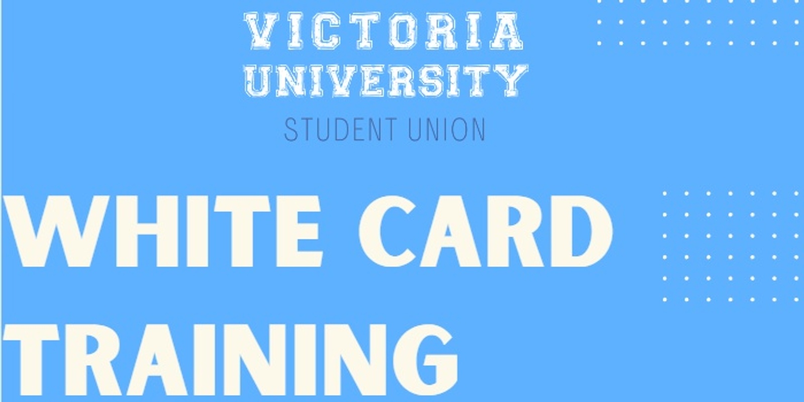 Banner image for VU White Card Training