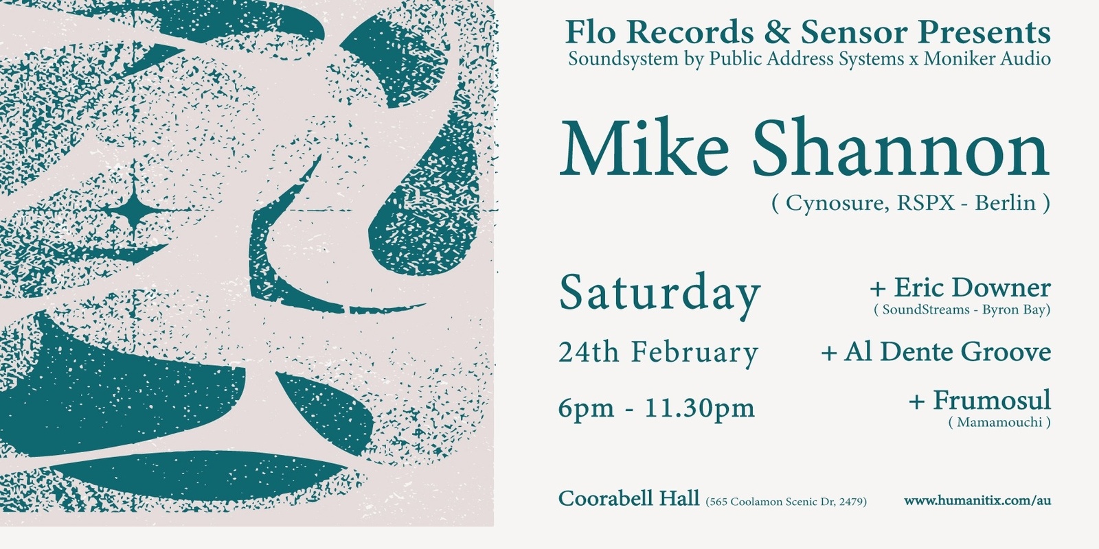 Banner image for Flo Records & Sensor Present: Berlin meets Byron featuring Mike Shannon (Cynosure, RSPX - Berlin)