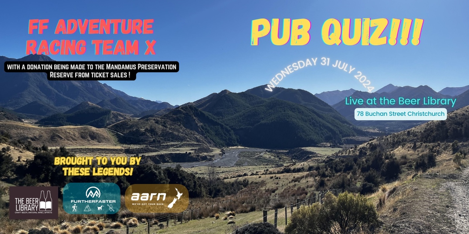 Banner image for Quiz Night for Adventure & Nature!