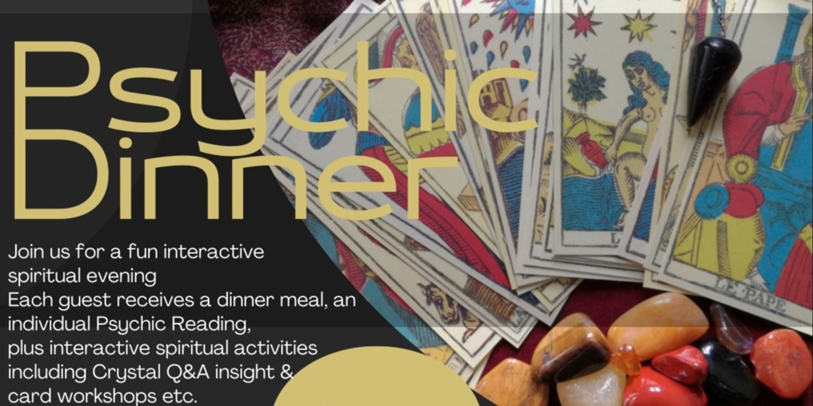 Banner image for Psychic Dinner @theroyalhotel-  28th august