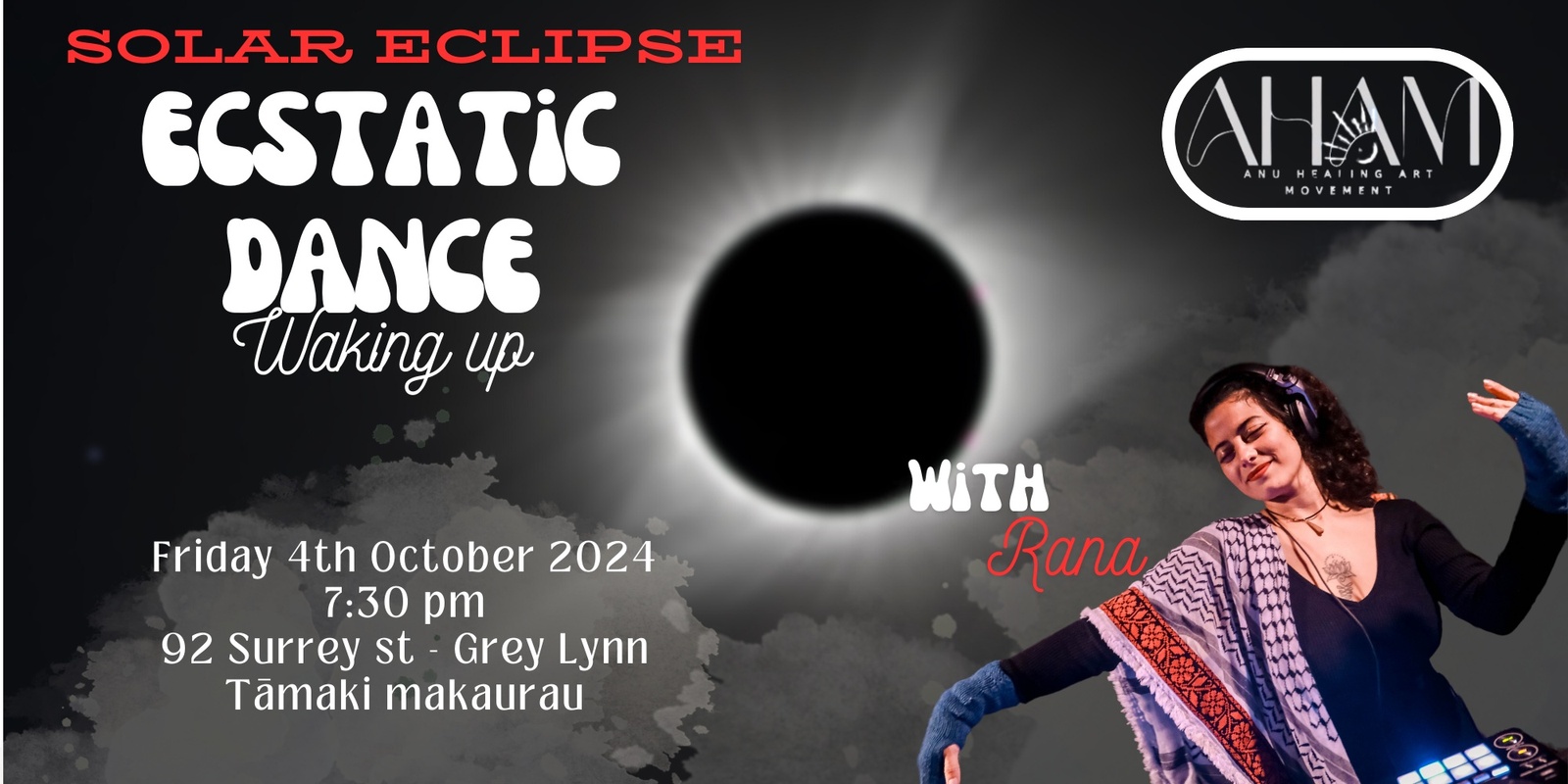 Banner image for Solar Eclipse Ecstatic Dance - Waking Up with Dj Rana