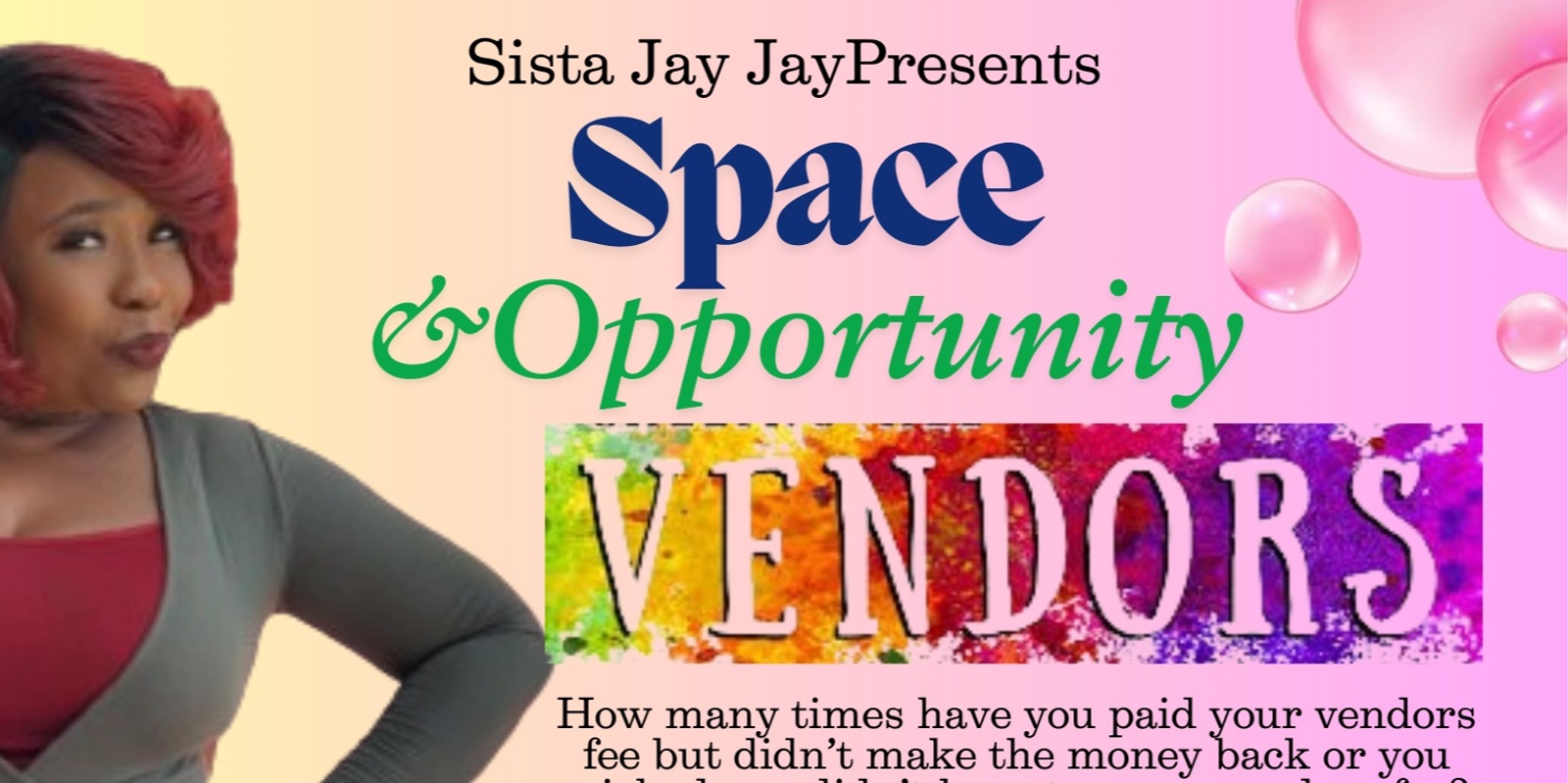 Banner image for Space n' Opportunity Vendo Sign Up Link