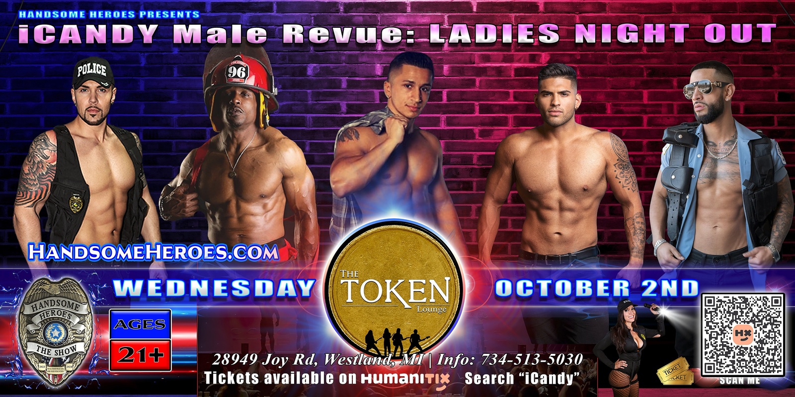 Banner image for Westland, MI - Handsome Heroes Presents: iCandy Male Revue @ The Token Lounge!