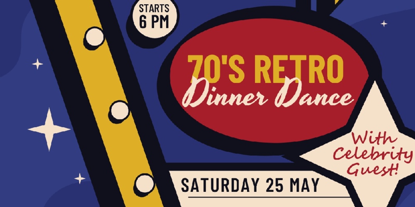 Banner image for Alfredton Rotary's 70's Retro Dinner Dance | Ballarat Heritage Festival
