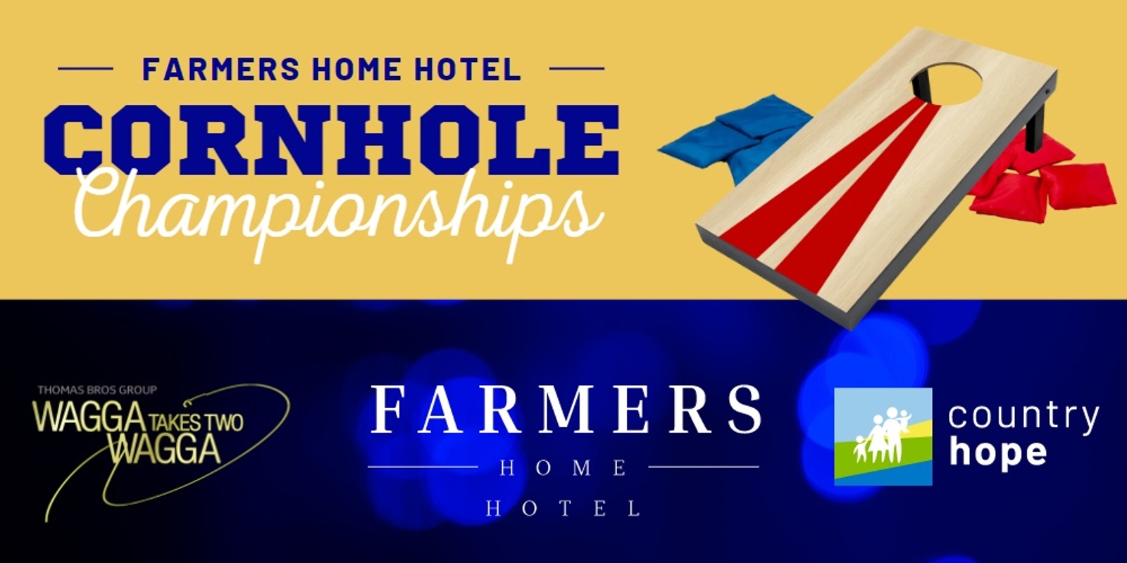 Banner image for FARMERS HOME HOTEL Cornhole Championships