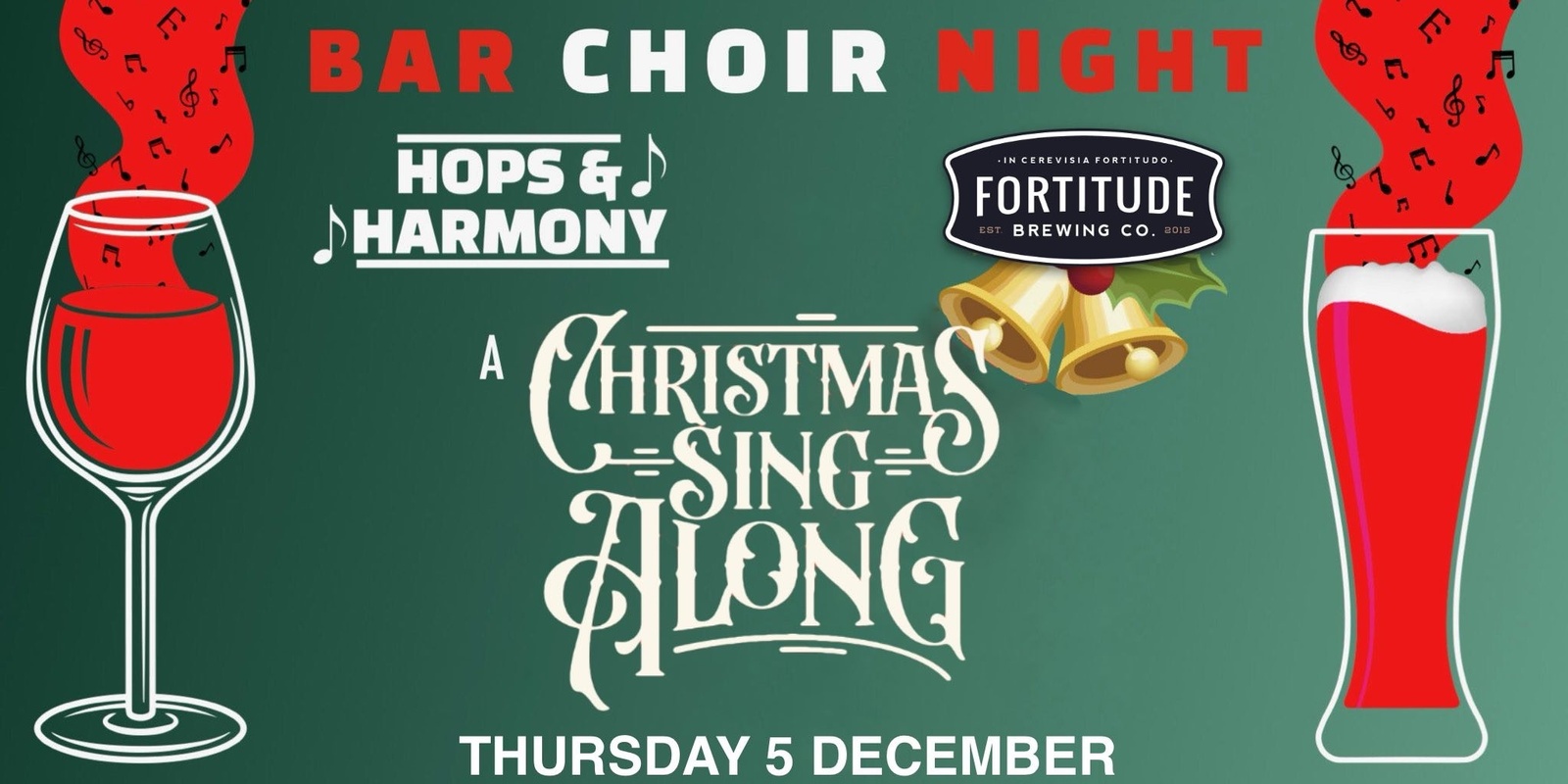 Banner image for Hops & Harmony Christmas Singalong // Fortitude Brewing Co