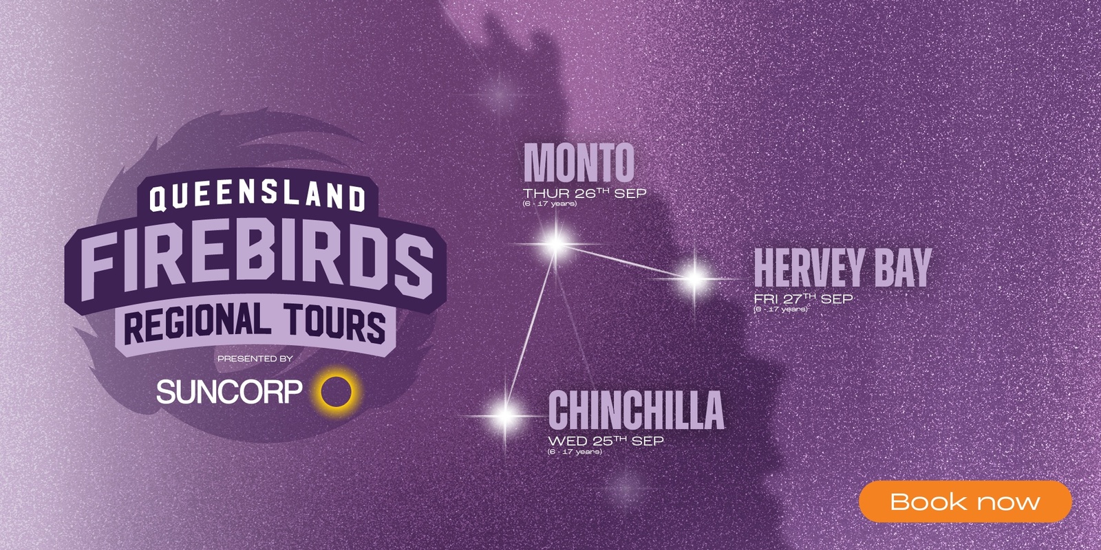 Banner image for Suncorp and Queensland Firebirds - Regional Netball Tour - Chinchilla - 6-17 years