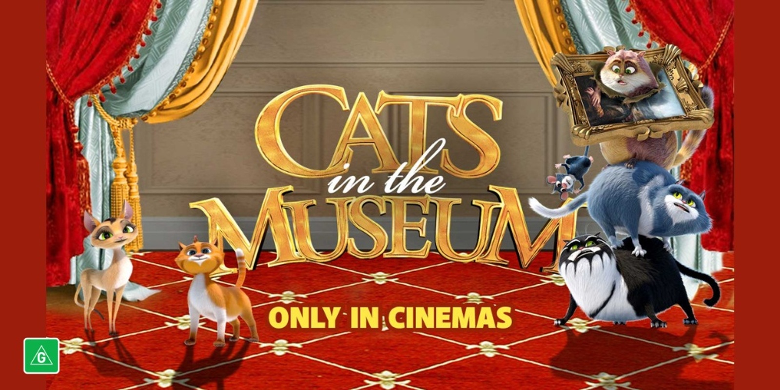 Banner image for Cats in the Museum [G] - $5 school holiday movie