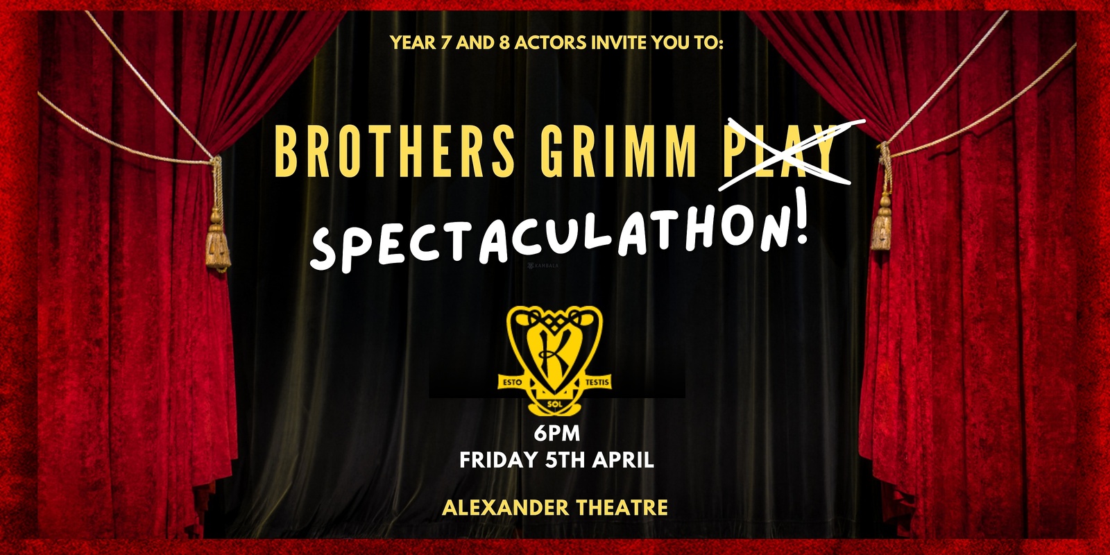 Banner image for Middle School Drama Production - Brothers Grimm Spectaculathon!