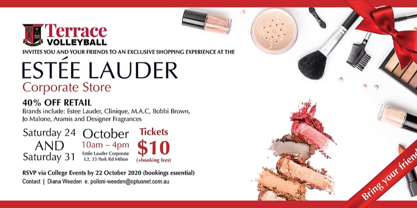 Banner image for Terrace Volleyball Estee Lauder Corporate Shopping Experience
