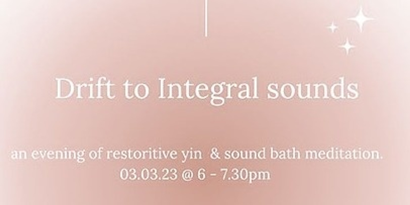 Drift to Integral Sounds | Humanitix