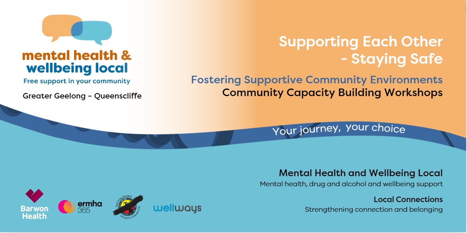 Banner image for Fostering Supportive Community Environments - Supporting Each Other - Staying Safe