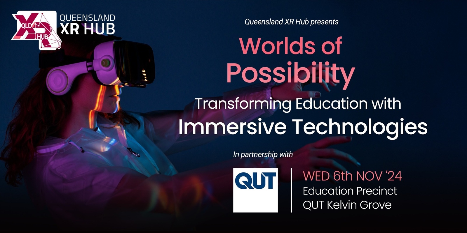 Banner image for Worlds of Possibility: Transforming Education with Immersive Technologies