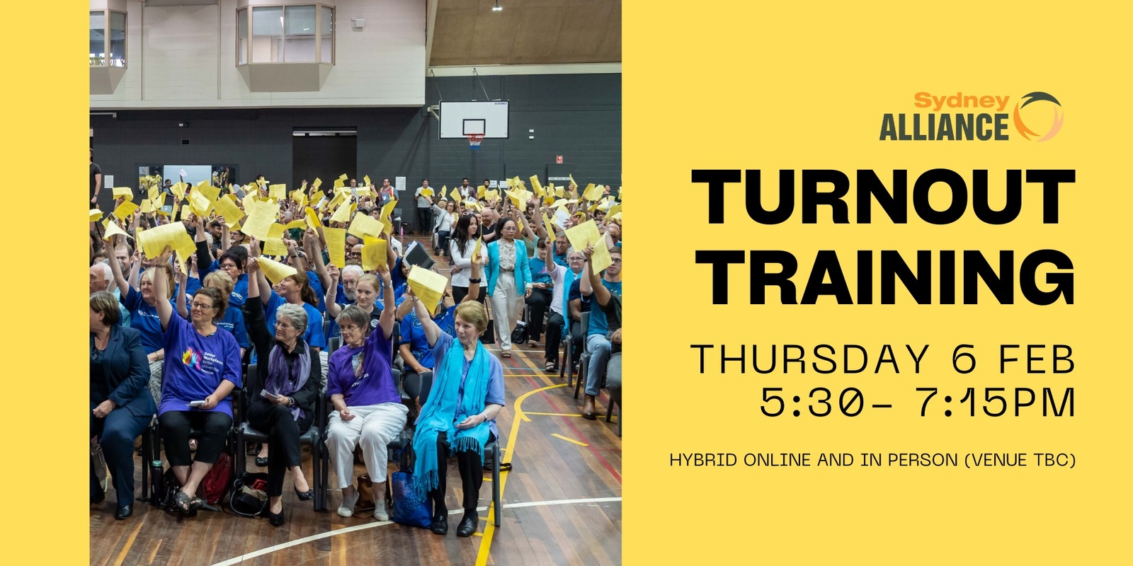 Banner image for Turnout Training- Syd Alliance Assembly (hybrid)