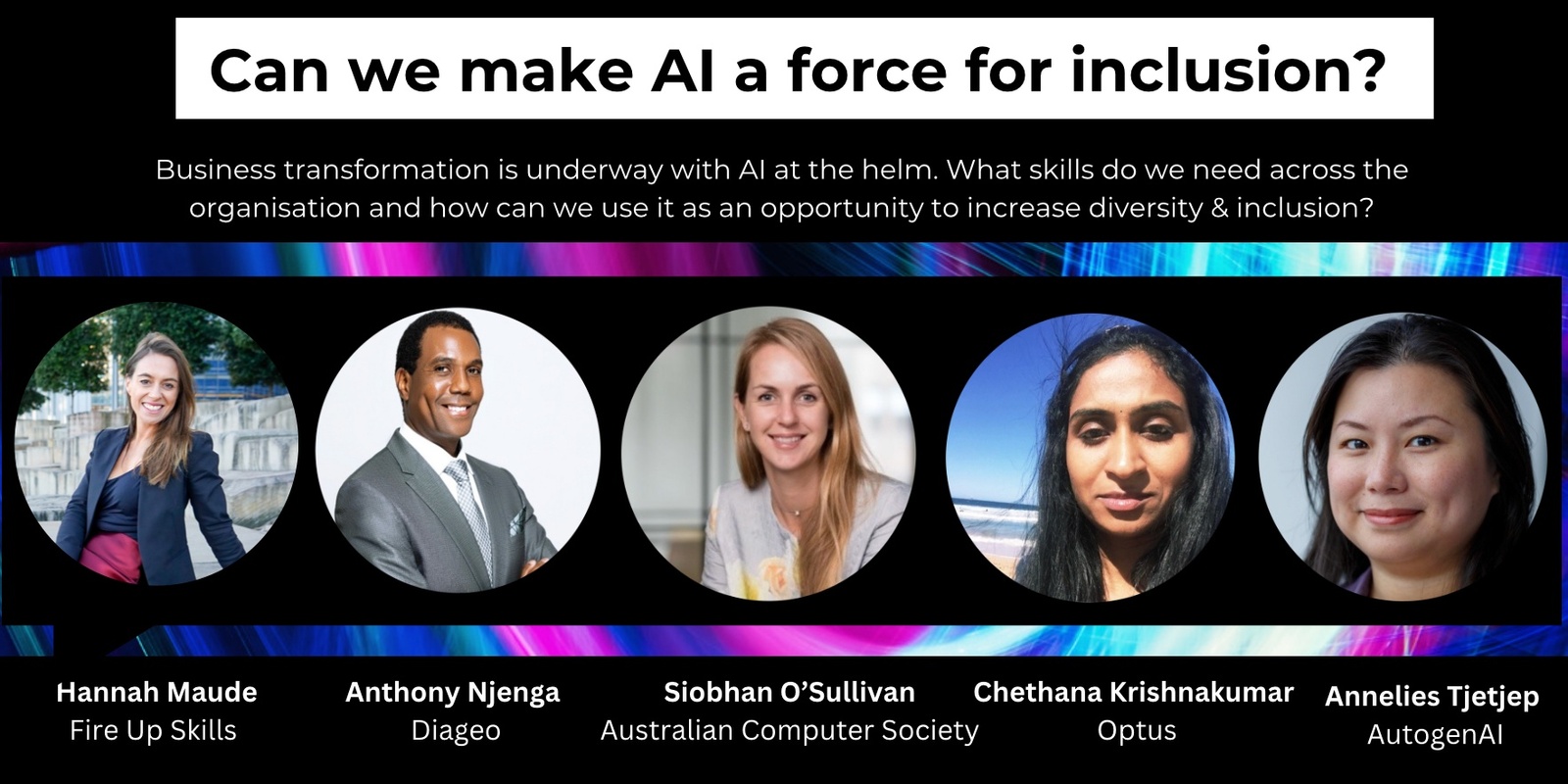 Banner image for Business Transformation: Can we make AI a Force for Inclusion?