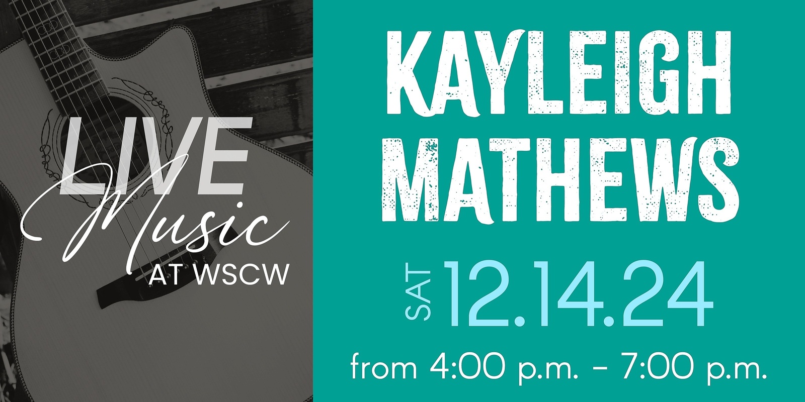 Banner image for Kayleigh Mathews Live at WSCW December 14