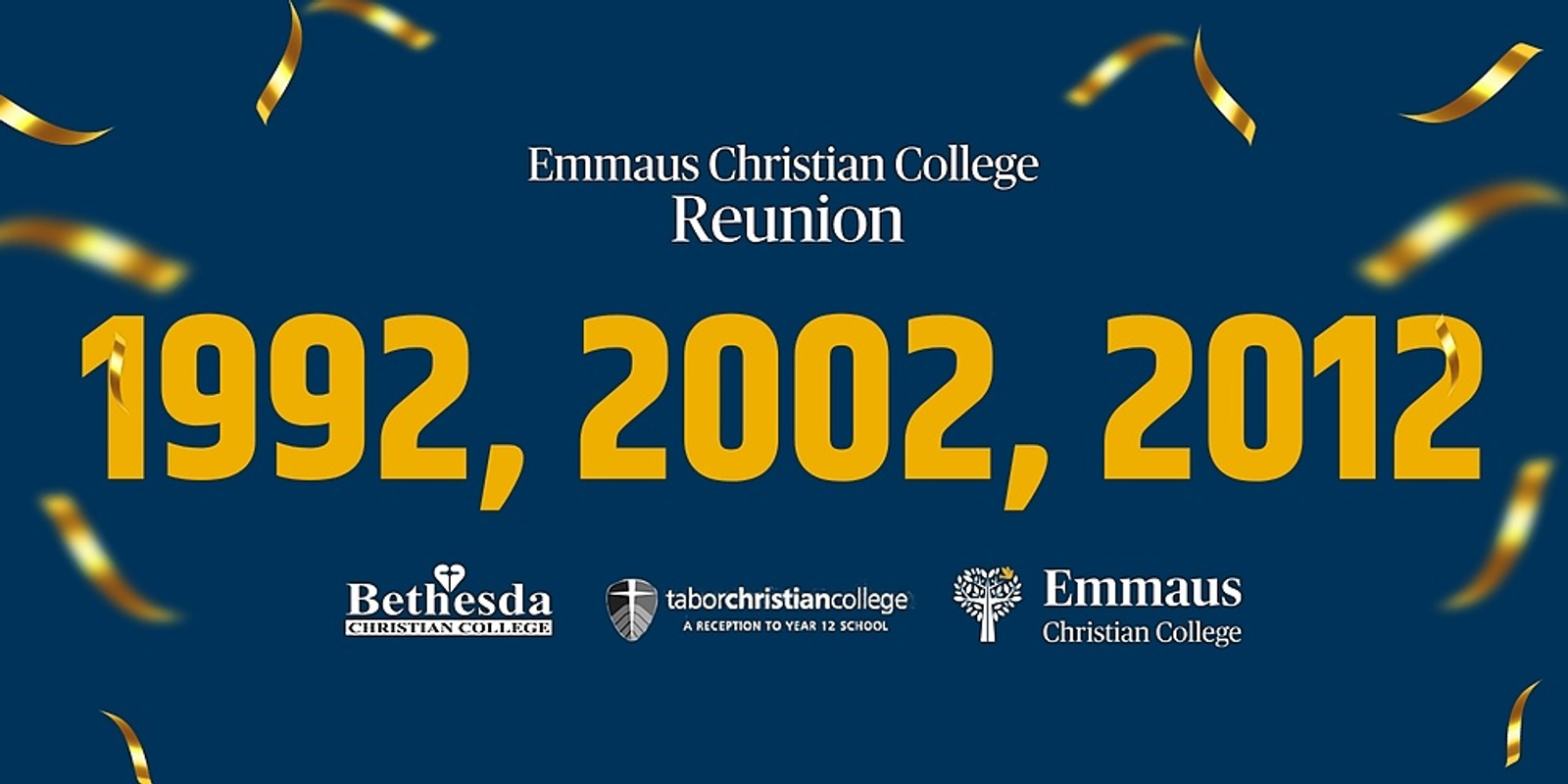 Banner image for Emmaus Old Scholars' Reunion - Class of 1992, 2002, 2012