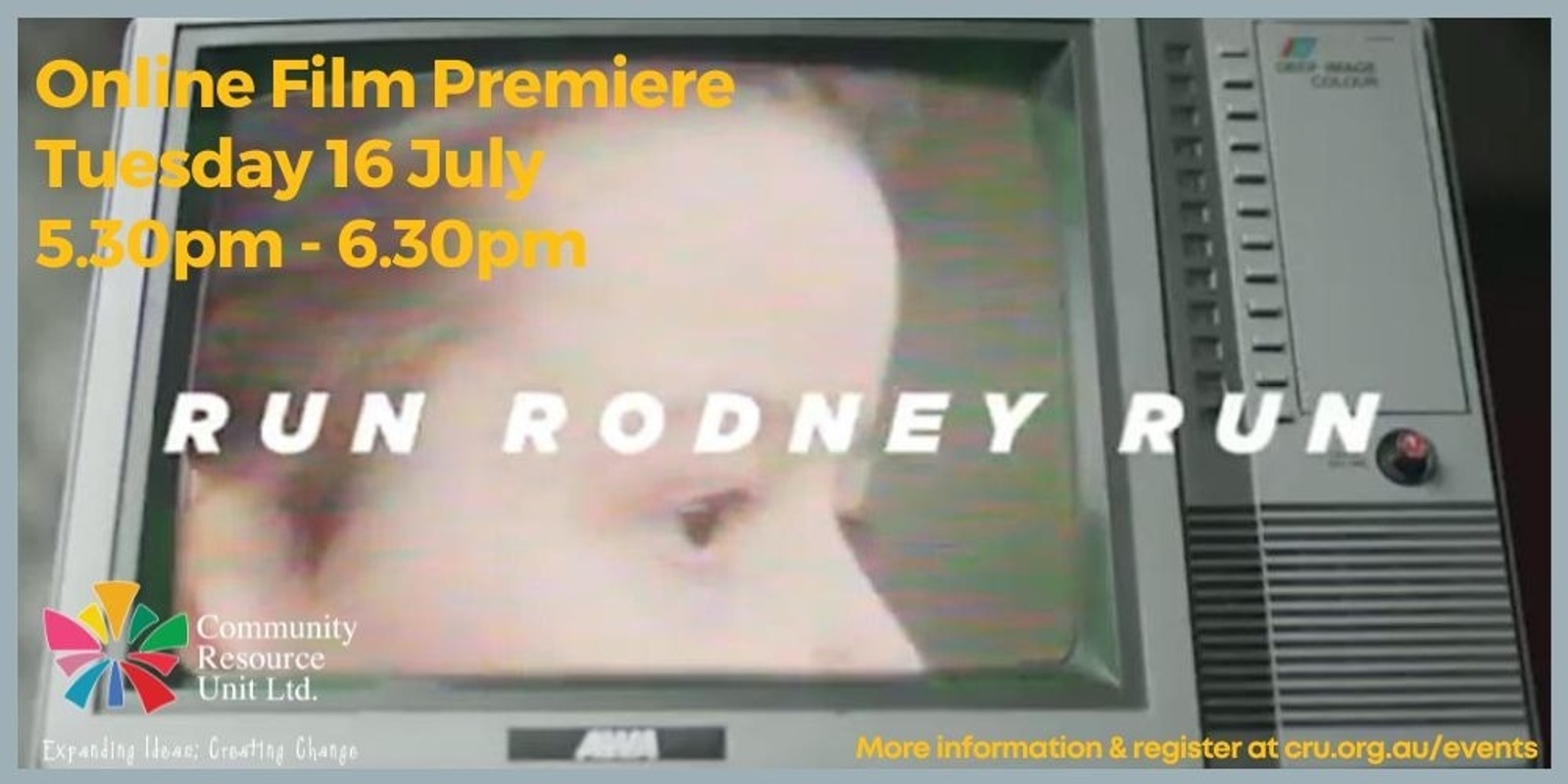 Banner image for Run Rodney Run! Online Film Premiere with Live Q&A