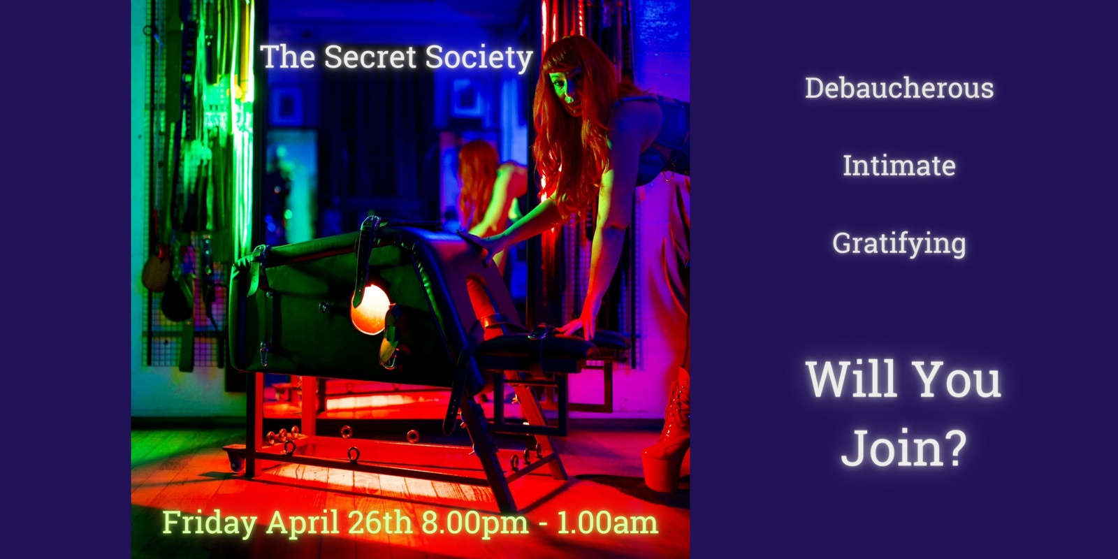 Banner image for The Secret Society - April