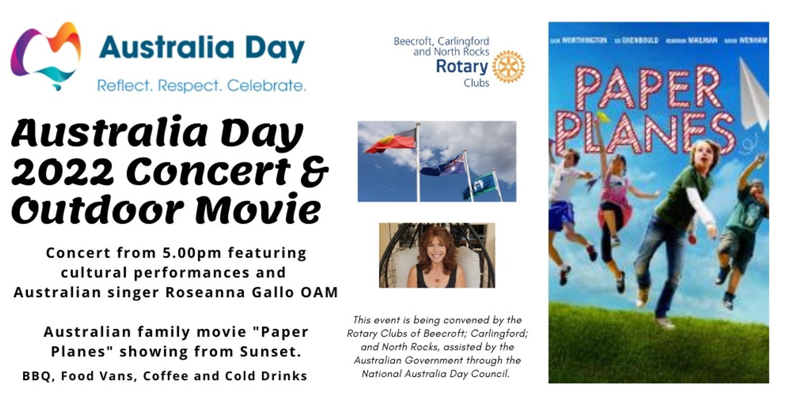 Banner image for Australia Day 2022 Concert and Outdoor Movie @ John Wearn Reserve Carlingford