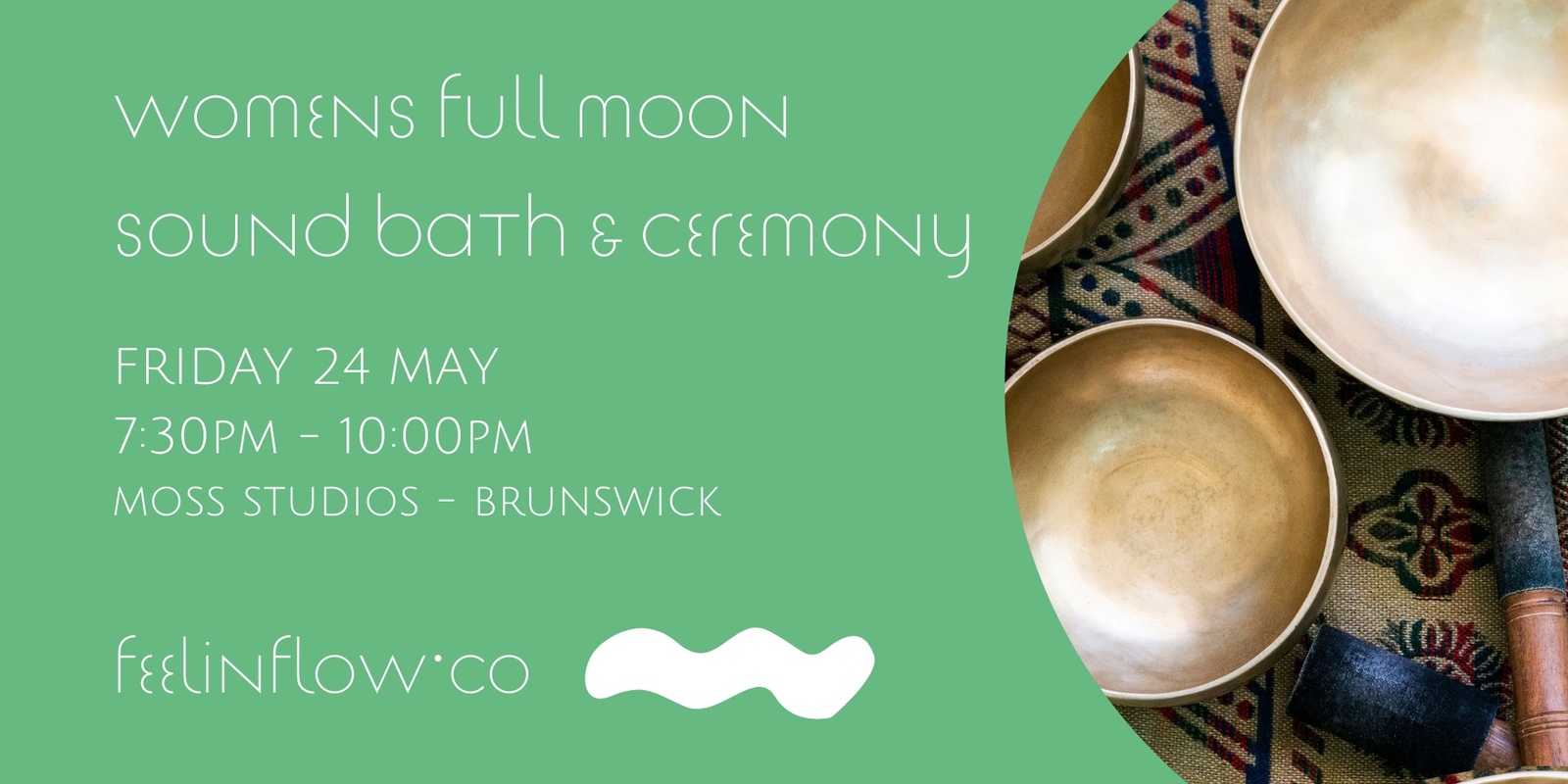 Banner image for Sound Bath & Full Moon Ceremony (May) 
