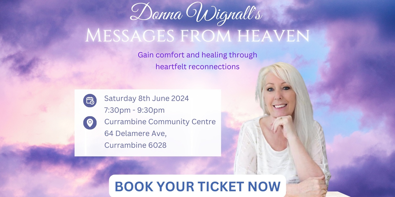 Banner image for Messages from Heaven presented by Donna Wignall - Currambine