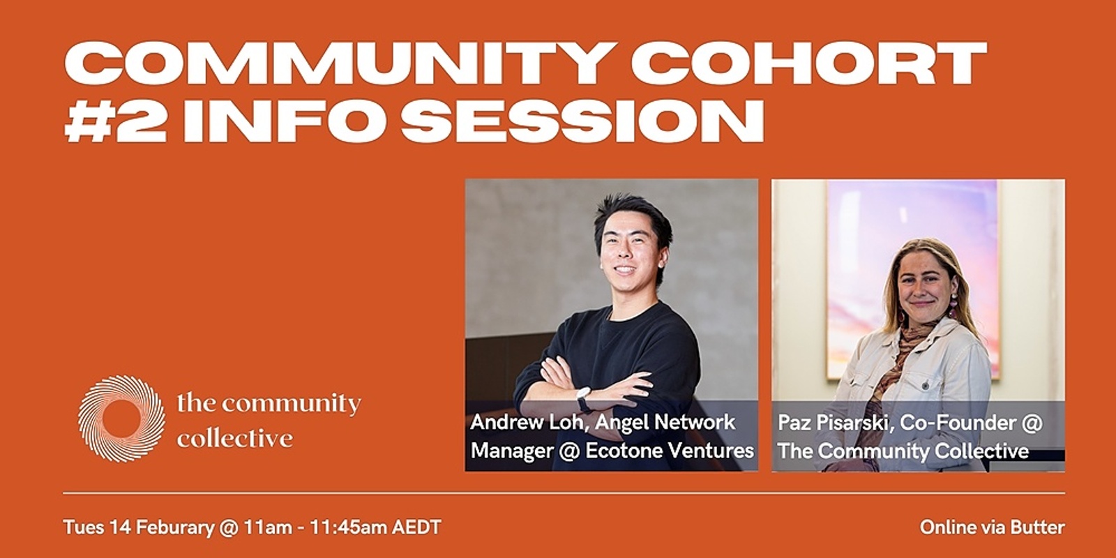 Banner image for Community Cohort #2 Info Session