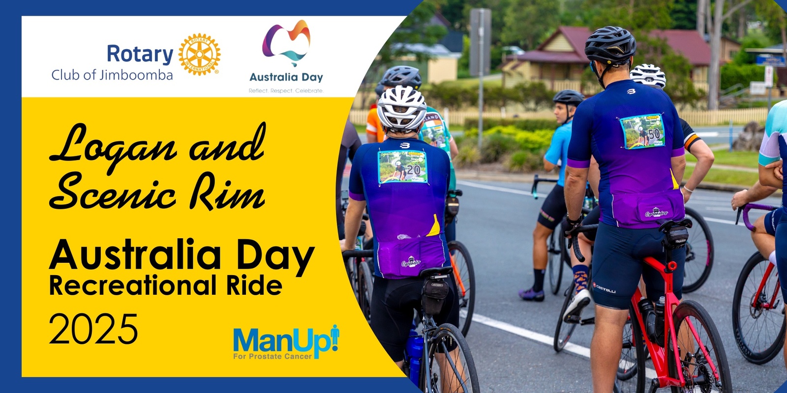 Banner image for 2025 Rotary Jimboomba Australia Day Recreational Bike Ride Supporting ManUp