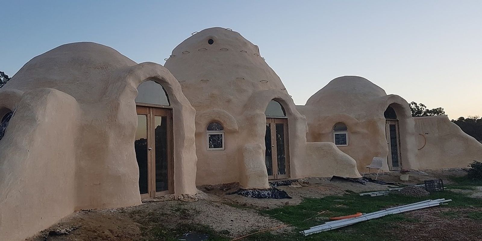 Banner image for OPEN DAY: Come and see the FINISHED Earthbag Dome Home